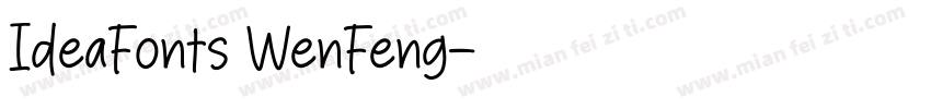 IdeaFonts WenFeng字体转换